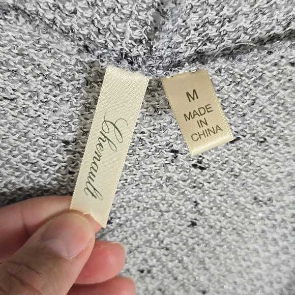 {Chenault} Womens Open Draped Knit Sweater Cardigan Jacket - Size Medium - Picture 10 of 11